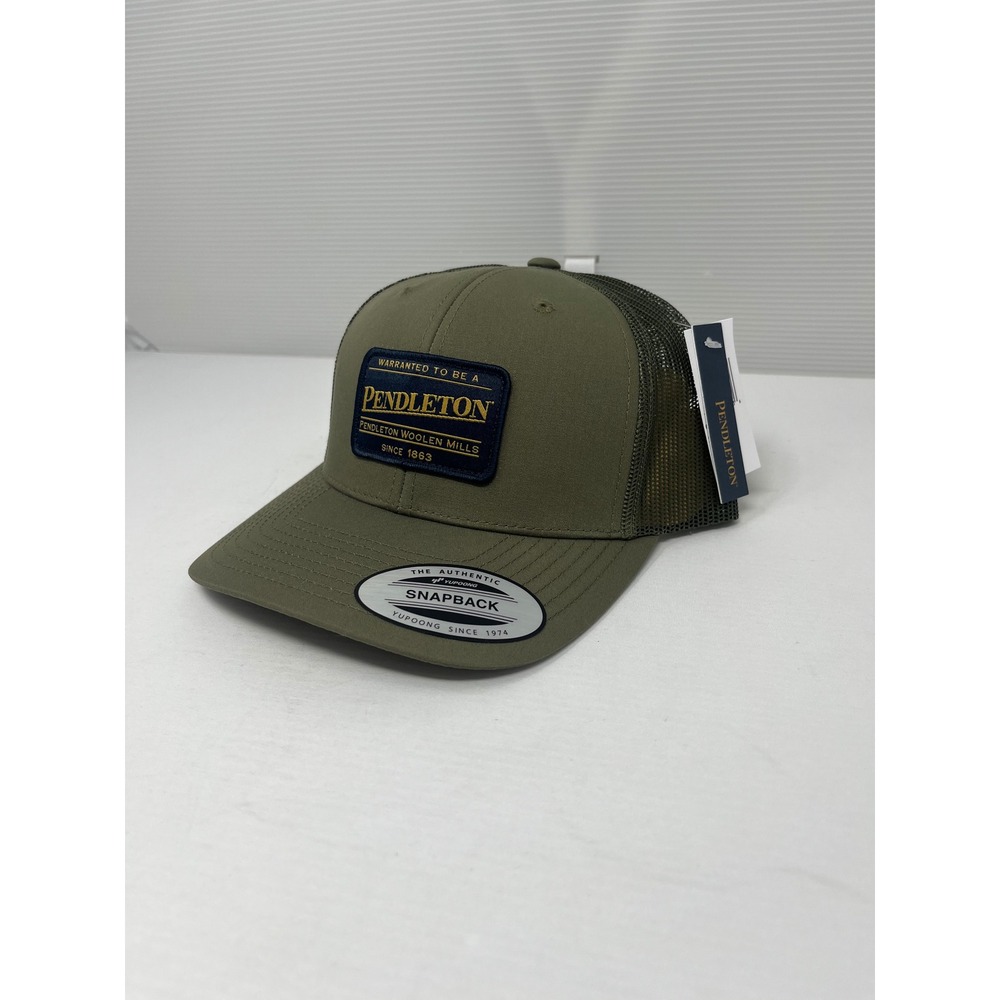Pendleton Mens Classic Patch Trucker Hat Loden Green Snapback Cap GM146-41211